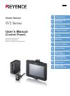 Vision Sensor. . Keyence iv2 manual pdf